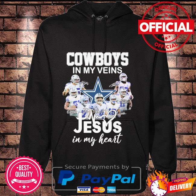 CoolandtrendyDesign Jesus in My Heart Sweatshirt, Cowboys Sweatshirt, Dallas Cowboys Shirt, Cowgirl Shirt, Texas Dallas Sweatshirt, Christian Long Sleeve