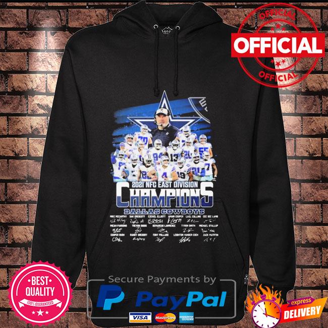 Dallas Cowboys team signature nfc east champions 2021 shirt, hoodie,  sweater, long sleeve and tank top