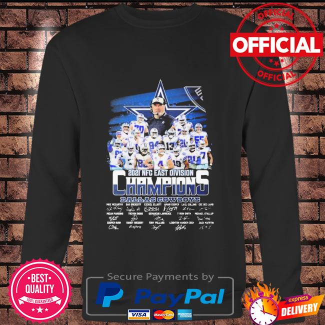 Dallas Cowboys team signature nfc east champions 2021 shirt, hoodie,  sweater, long sleeve and tank top