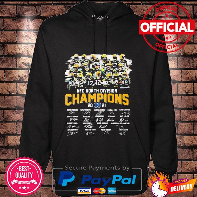 Green bay packers team nfc north division champions 2021 2022 signatures  shirt, hoodie, longsleeve tee, sweater