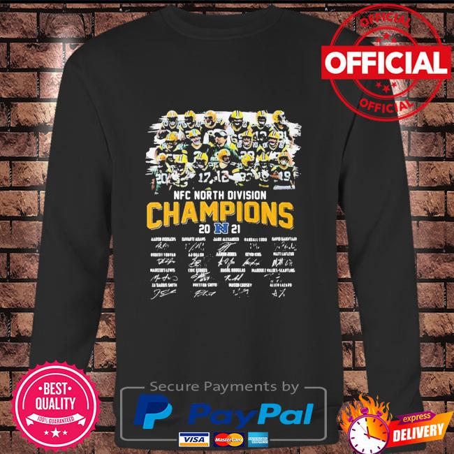 Green Bay Packers Team NFC North Division 2021 Champions T-Shirt