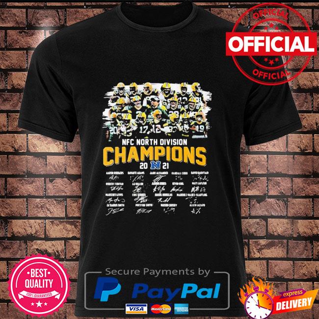 Green bay packers team nfc north division champions 2021 2022 signatures  shirt, hoodie, longsleeve tee, sweater