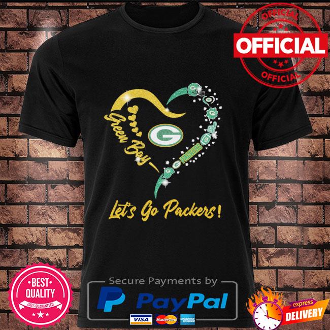 Green Bay Packers logo heart Let's go Packers Shirt, hoodie, sweater, long  sleeve and tank top