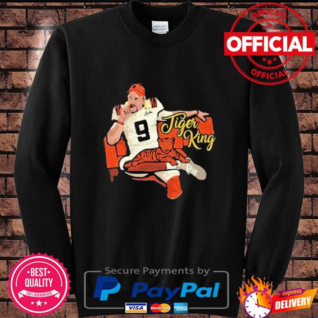 Joe Burrow Bengal Tiger King shirt,Sweater, Hoodie, And Long Sleeved, Ladies,  Tank Top