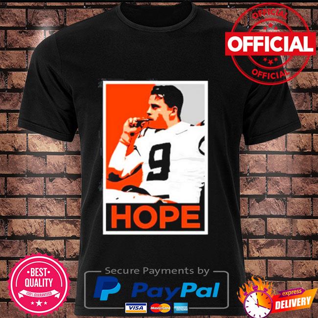 Joe Burrow Smoking Cigar Champ Hope Cincinnati Football Fan T