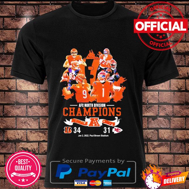 Official Cincinnati Bengals AFC North Division Champions shirt