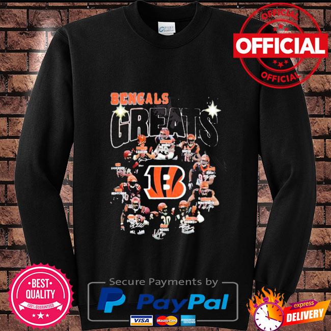 Official cincinnati bengals all time greats player shirt, hoodie, sweater,  long sleeve and tank top