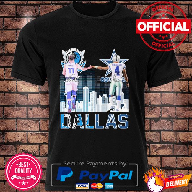 Official Dak Prescott and Luka Doncic Dallas Mavericks Dallas Cowboys  signatures shirt, hoodie, sweater, long sleeve and tank top