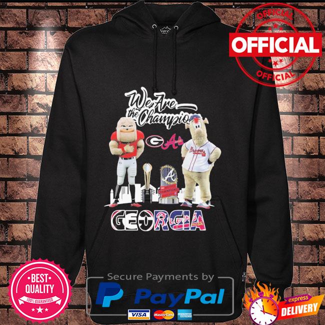 Official atlanta Braves Georgia Bulldogs Champions First Time Together Logo  Shirt, hoodie, sweater, long sleeve and tank top
