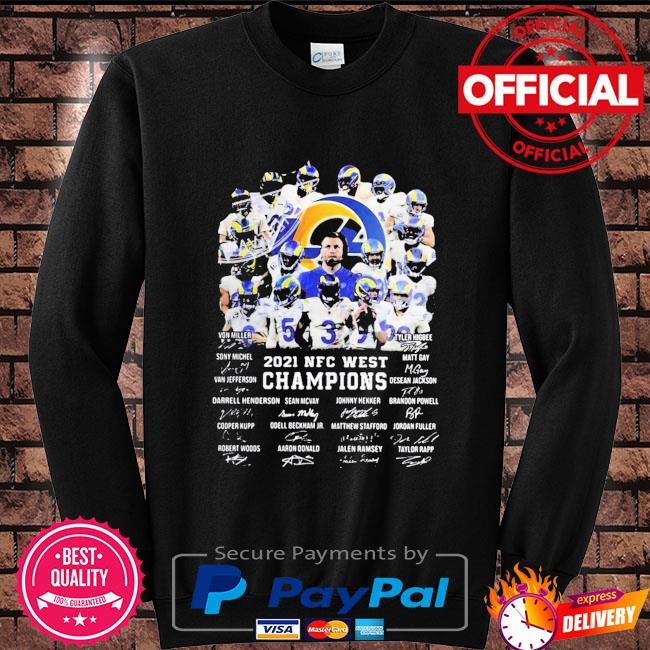 Los Angeles Rams NFC West Champions 2021 T-Shirt, hoodie, sweater, long  sleeve and tank top