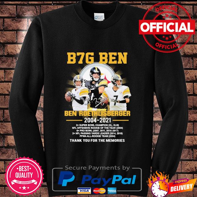 Ben Roethlisberger Pittsburgh Steelers 2004 2022 thank you for the