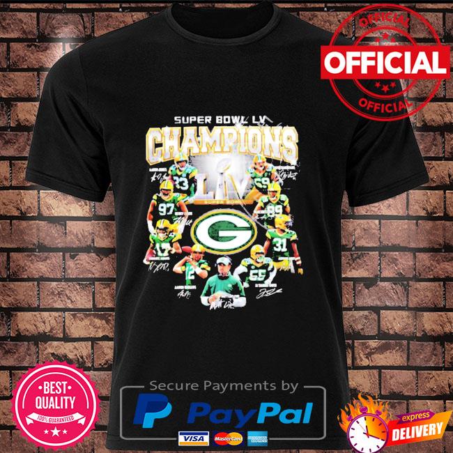 Premium green bay packers super bowl lv 2022 champions t-shirt, hoodie,  sweater, long sleeve and tank top