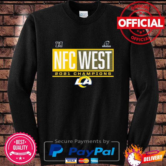 Rams 2021 nfc west division champions shirt, hoodie, sweater, long sleeve  and tank top