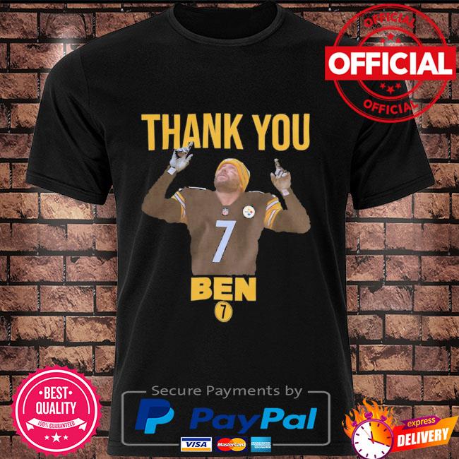 Thank You Ben Roethlisberger 7 Pittsburgh Steelers National Football 2022  T-Shirt