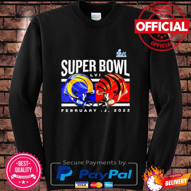 Cincinnati Bengals vs Los Angeles Rams Super Bowl LVI Dueling Helmets shirt,  hoodie, sweater, long sleeve and tank top