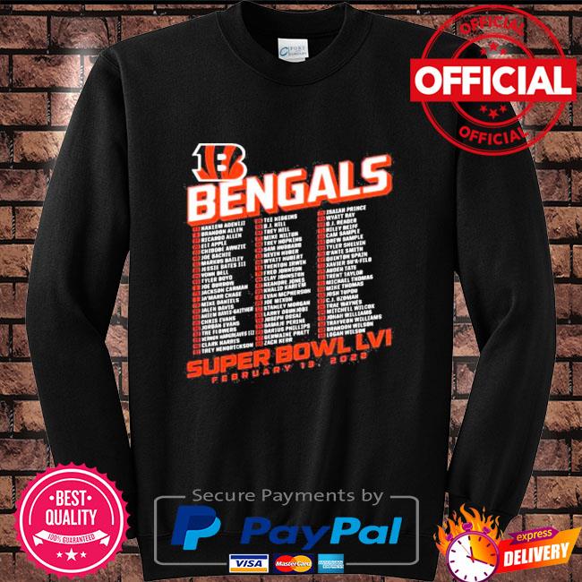 Official Cincinnati Bengals 2022 Super Bowl LVI Bound Tilted