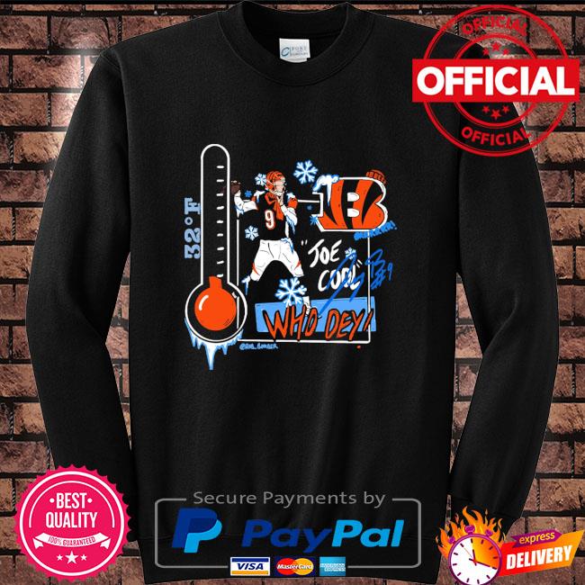 Joe Cool 9 Signature Cincinnati Bengals Champion Shirt