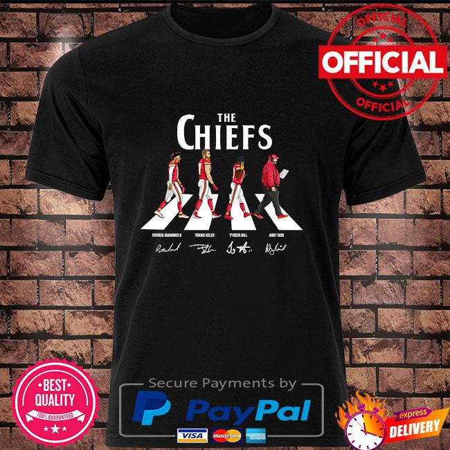 The Kansas City Chiefs abbey road signatures shirt, hoodie, sweater, long  sleeve and tank top