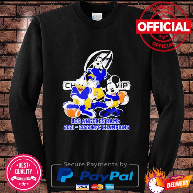 Disney Mickey Mouse Los Angeles Rams Champions 2021 2022 NFC Championship  shirt, hoodie, sweater, long sleeve and tank top