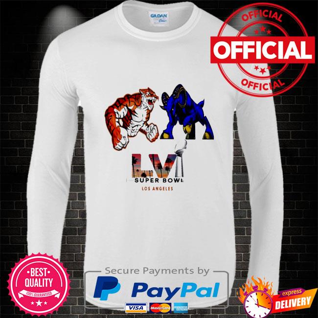 Los Angeles Rams Goat vs Cincinnati Bengals Tiger LVI Super Bowl Shirt,  hoodie, sweater, long sleeve and tank top