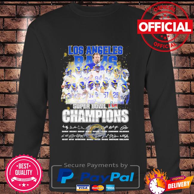 Buy Los Angeles Rams Super Bowl Champions 2022 Signature T-shirt For Men  For Free Shipping CUSTOMXMAS LTD