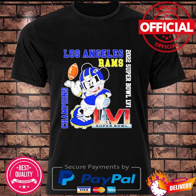 Premium mickey los angeles rams 2022 super bowl champions shirt, hoodie,  sweater, long sleeve and tank top