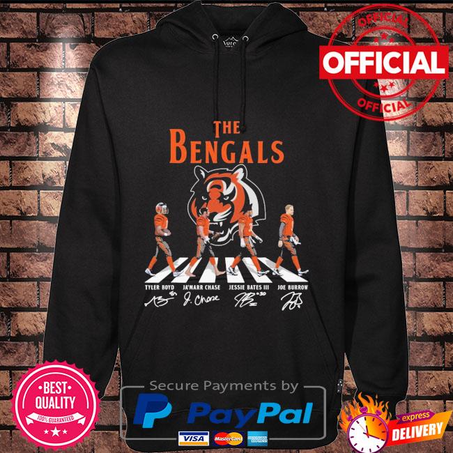 Premium official The Cincinnati Bengals Abbey Road Signatures Shirt,  hoodie, sweater, long sleeve and tank top