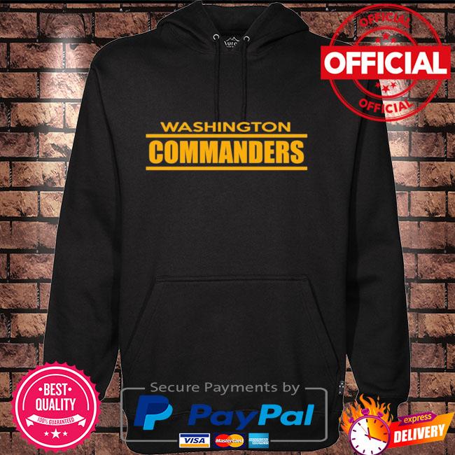 black commanders hoodie