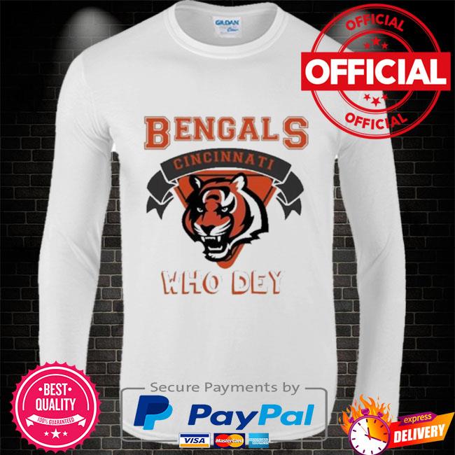 Women's Cincinnati Bengals Long Sleeve Shirt, Who Dey shirt, Cincinnati Gear