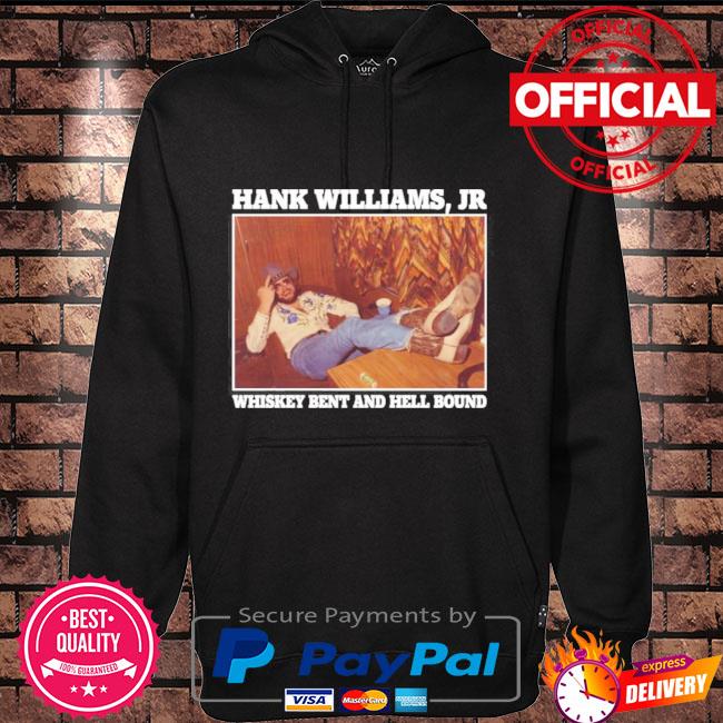 Mens Hank Williams Jr Long Sleeve Hooded Sweat Shirt Pullover