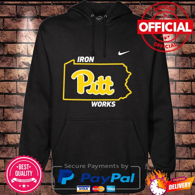 Nike Men's Pitt Panthers Blue Long Sleeve Hoodie T-Shirt