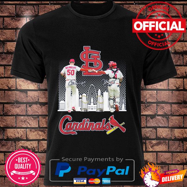 St Louis Cardinals Wainwright And Yadier Molina signatures shirt