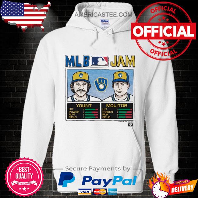 Mlb jam brewers molitor and yount shirt, hoodie, sweater, long