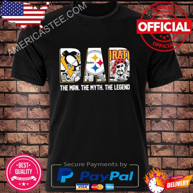 Pittsburgh Pirates Pittsburgh Steelers Pittsburgh Penguins black tshirt