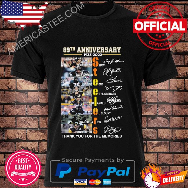 Pittsburgh Steelers 89th anniversary 1933-2022 t-shirt