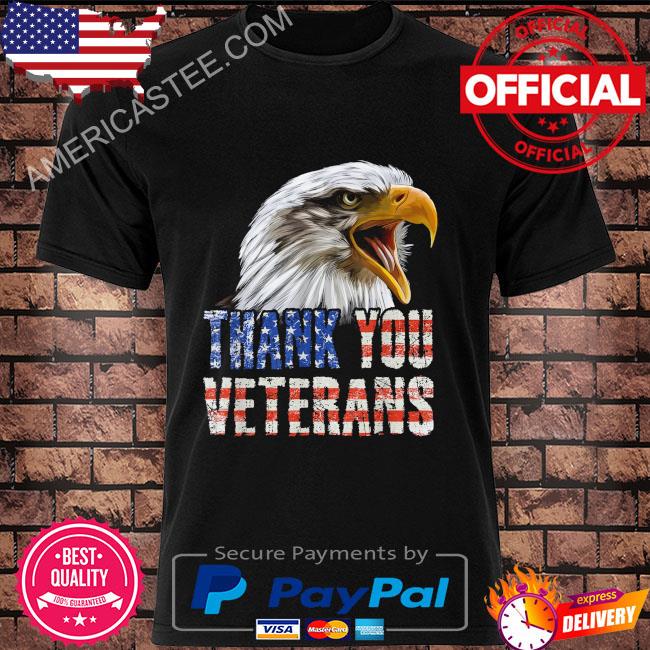 Thank you veterans Eagle American flag veterans day Eagle flag shirt, hoodie,  sweater, long sleeve and tank top