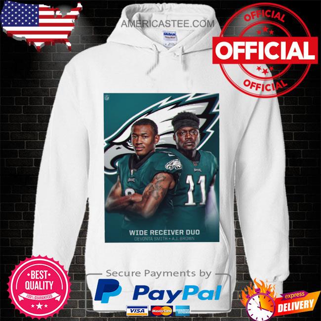 Wide Receiver Duo Devonta Smith And A J Brown Philadelphia Eagles T-Shirt -  REVER LAVIE