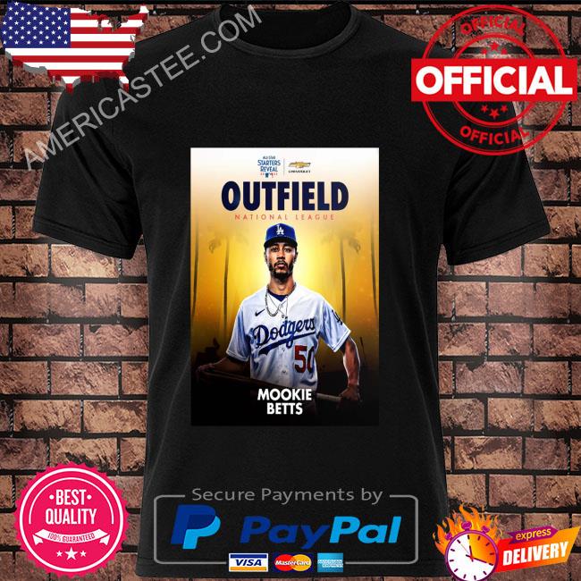 Mlb all star starters reveal 2022 outfield national league mookie betts  shirt, hoodie, sweater, long sleeve and tank top