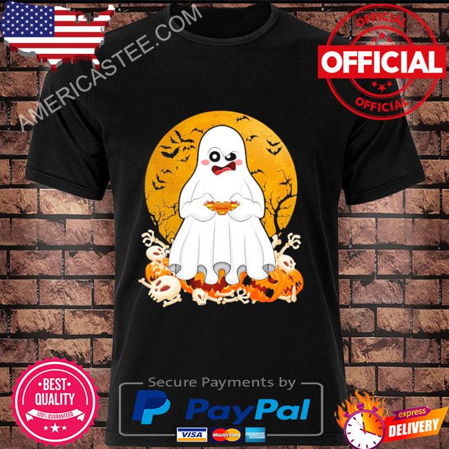 Boo ghost gamer boys kids shirt