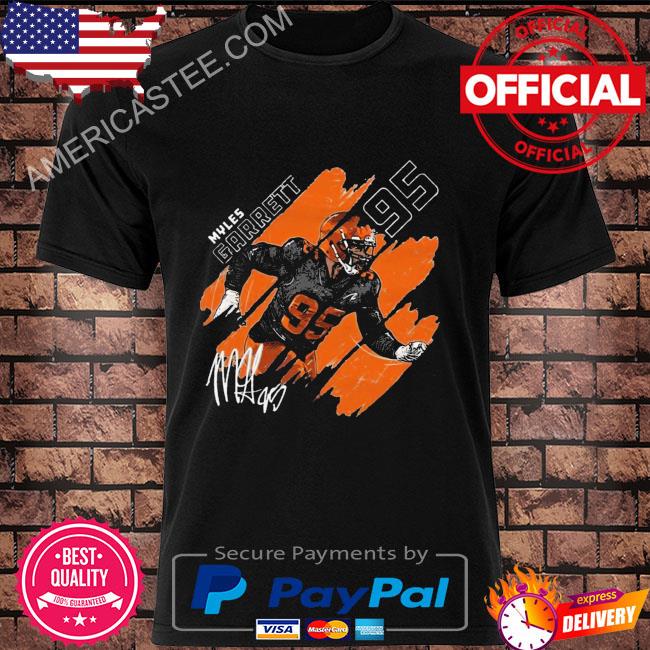 Cleveland Browns #95 Go Myles Garrett signature shirt, hoodie, sweater,  long sleeve and tank top