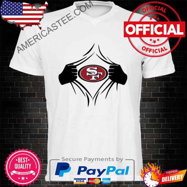 With hand open san francisco 49ers shirt, hoodie, sweater, long