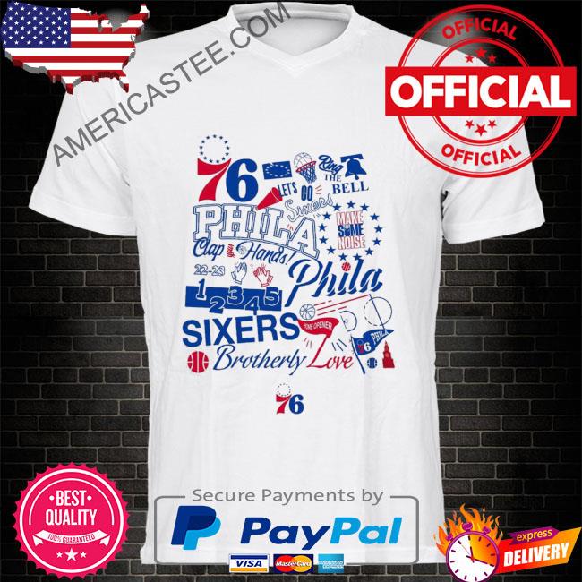 76 phila clap your hand ring the bell make some noise sixers brotherly shirt