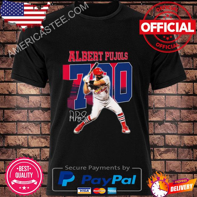 Albert Pujols St Louis Cardinals 700 signature shirt