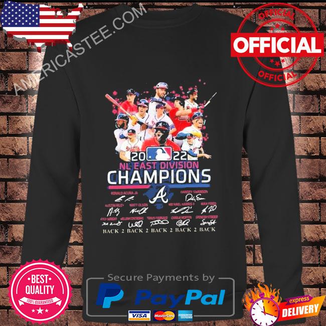 Official Atlanta Braves 2022 nl east champions signatures shirt, hoodie,  sweater, long sleeve and tank top