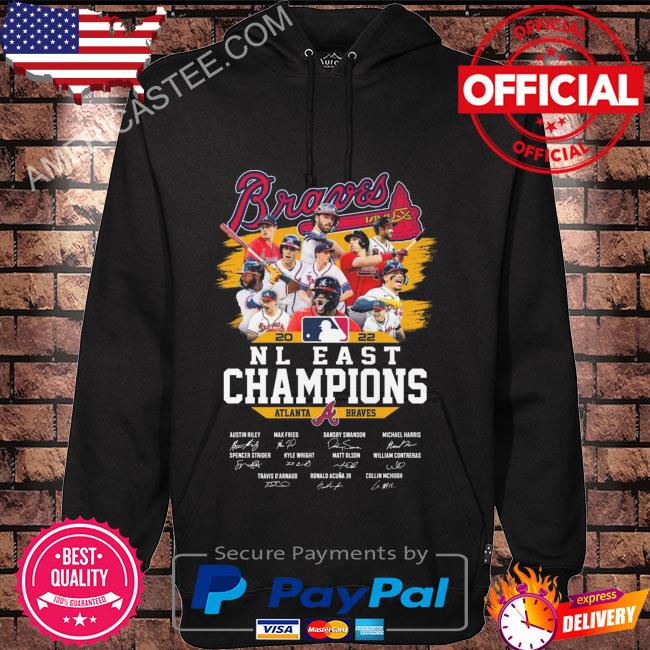 Atlanta Braves 2022 NL east champions thank you fans signatures shirt,  hoodie, sweater, long sleeve and tank top