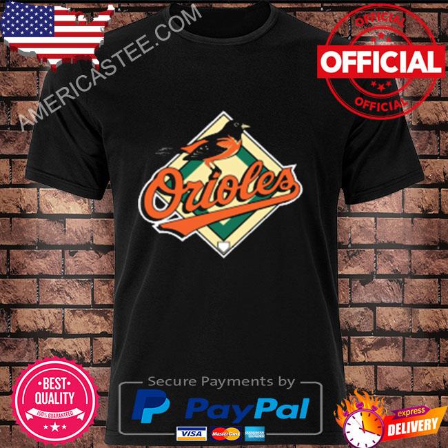 Baltimore orioles homage orange hand drawn logo tri-blend shirt