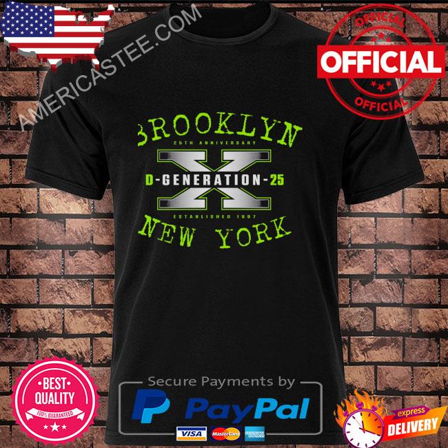Brooklyn x d generation 25th anniversary established 1997 new york shirt