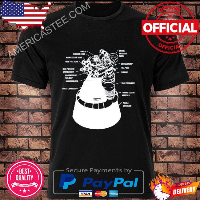 Everyday astronaut f-1 engine schematics shirt