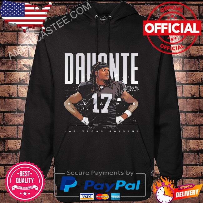 Las vegas raiders davante adams black player shirt, hoodie, sweater, long  sleeve and tank top