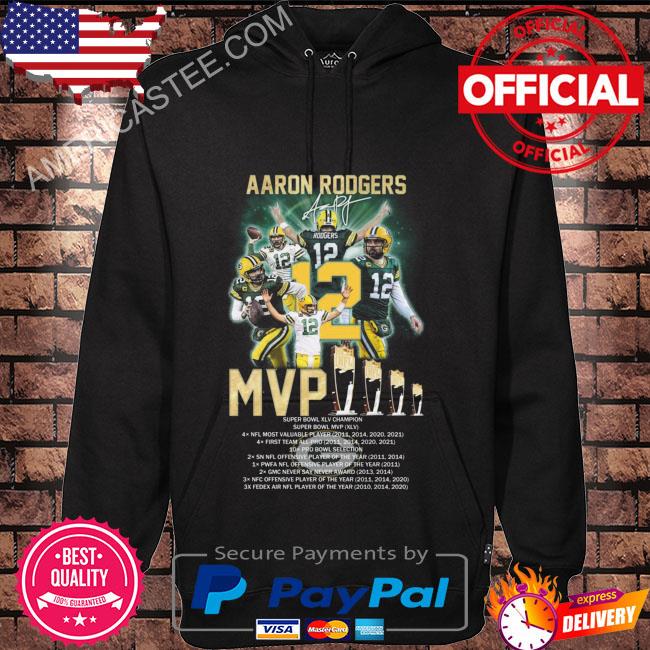 Aaron Rodgers Green Bay Packers NFL 3 MVP shirt, hoodie, sweater and v-neck  t-shirt